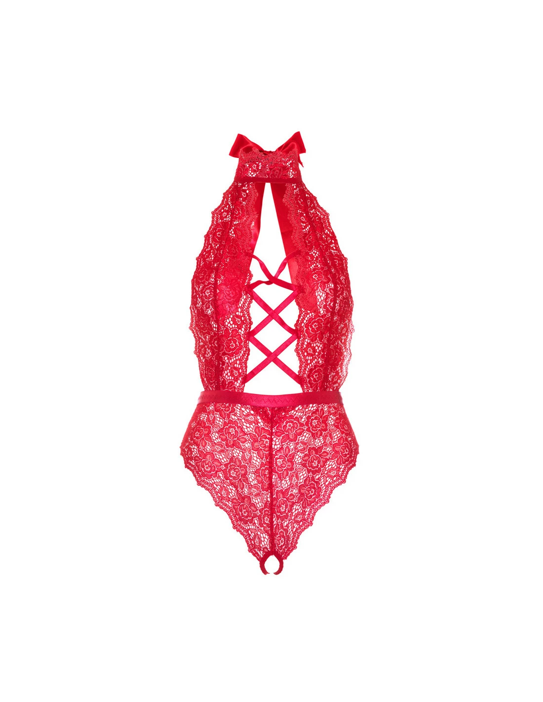 LEG AVENUE Body Ouvert & Dos Nu Rouge Emmy 1 LEG AVENUE Body Ouvert & Dos Nu Rouge Emmy