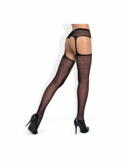 Obsessive Collants Effet Porte-jarretelle Floral