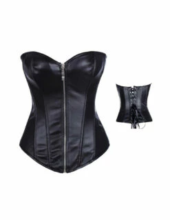 Corset Wetlook Zip