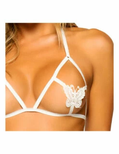 LEG AVENUE Ensemble Ouvert Papillons & Perles 9 LEG AVENUE Ensemble Ouvert Papillons & Perles -PASSAGE DU DESIR Ventes ensemble ouvert papillons perles 2