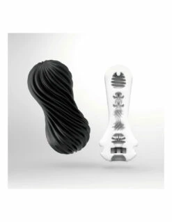 Masturbateur Tenga Flex Silky White & Rocky Black -PASSAGE DU DESIR Ventes masturbateur tenga flex silky white rocky black 2