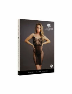 Le Desir Robe Mi-longue En Dentelle Et Résille -PASSAGE DU DESIR Ventes robe mi longue en dentelle et resille le desir 6